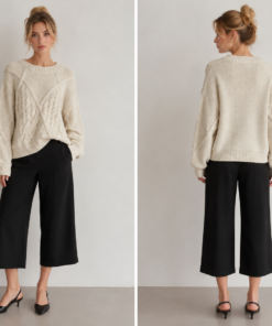 Knit Jumper PD 17285 Cream