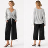 Long sleeve top 10552 Grey