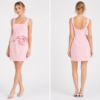 Midi Dress with 3D flower 0340 Pink